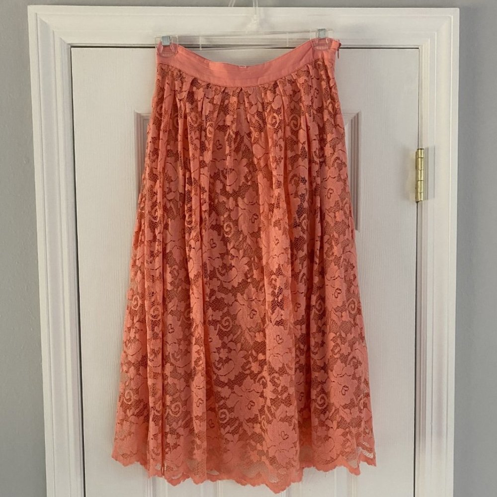 Pink Lace Skirt
